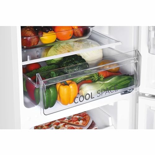 White No Frost Refrigerator Freezer Combo