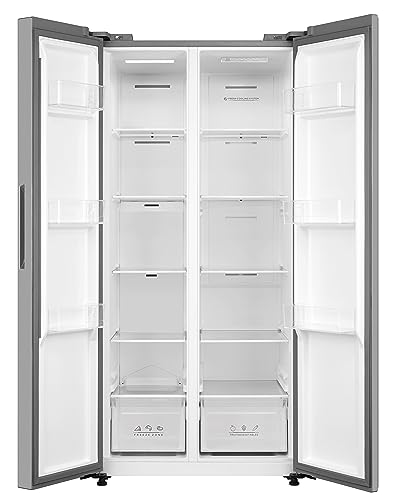Cookology CSBS460IX - Side-by-Side Stainless Steel Fridge