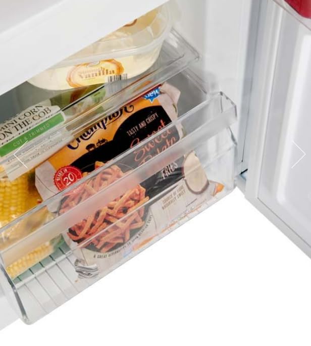 Teknix 48cm White Fridge Freezer with Smart Frost