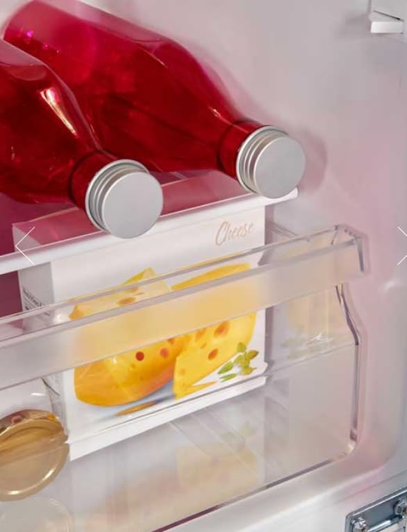 Teknix 48cm White Fridge Freezer with Smart Frost