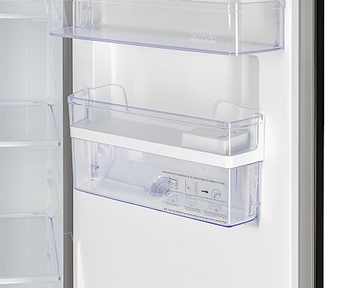 SIA 627L Silver American Fridge Freezer with Dispenser