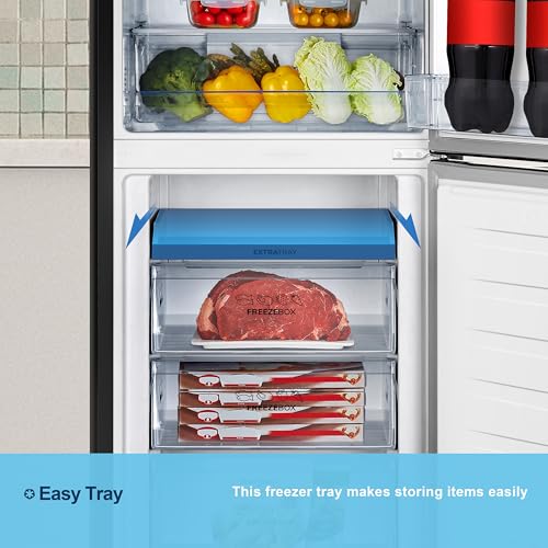 Fridgemaster 256L Frost Free Fridge Freezer - Black