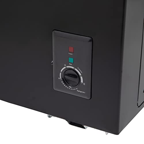 Willow W142CFB 141L Freestanding Chest Freezer - Black