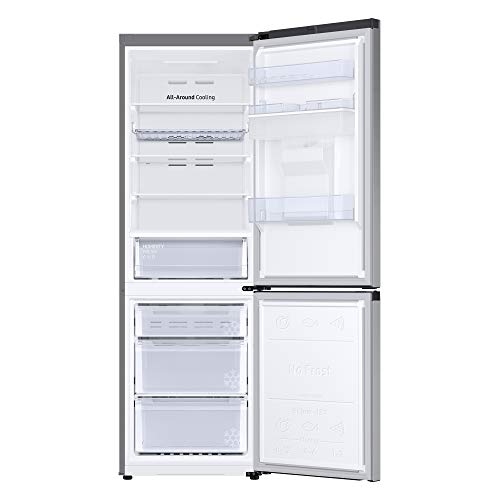 Samsung Silver Free-Standing Fridge Freezer, 331L Capacity