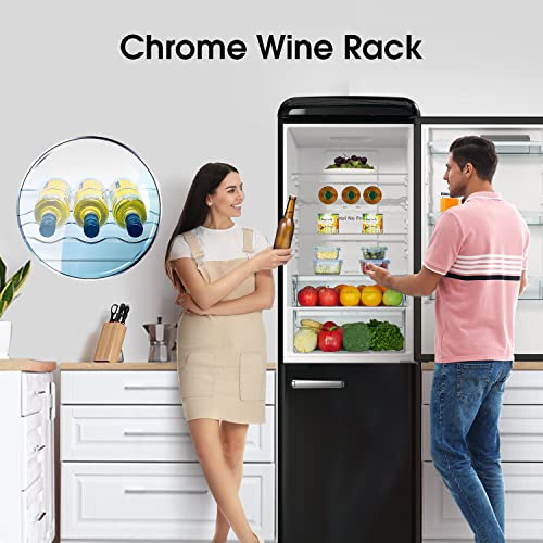 Hisense Retro Fridge Freezer - 300L, Beige