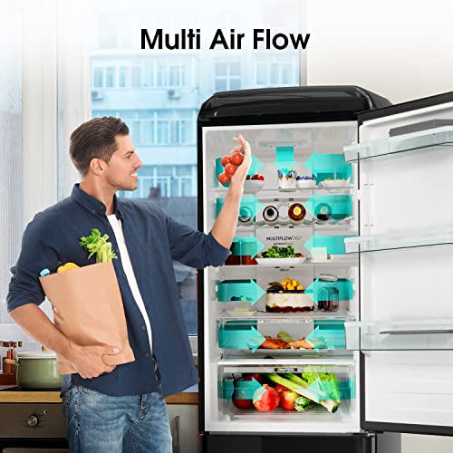 Hisense Retro Fridge Freezer - 300L, Beige