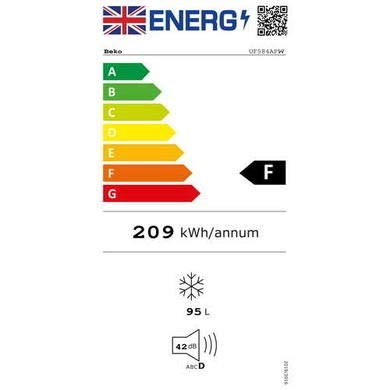 Beko 85L Vertical Undercounter Freezer - White