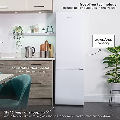 Russell Hobbs Frost Free Fridge Freezer, 279L
