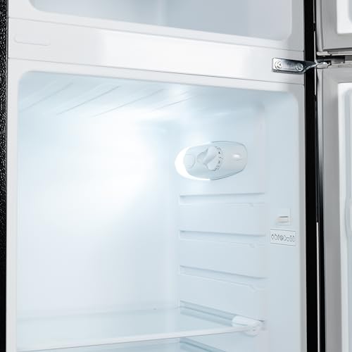 Willow 138L Top Mount Fridge Freezer - Black