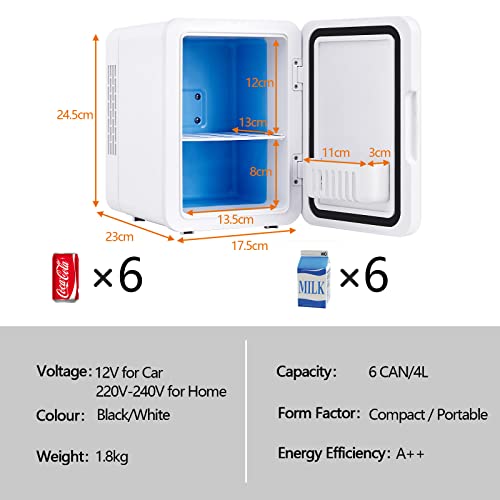 CLIPOP 4L Mini Fridge for Home and Travel