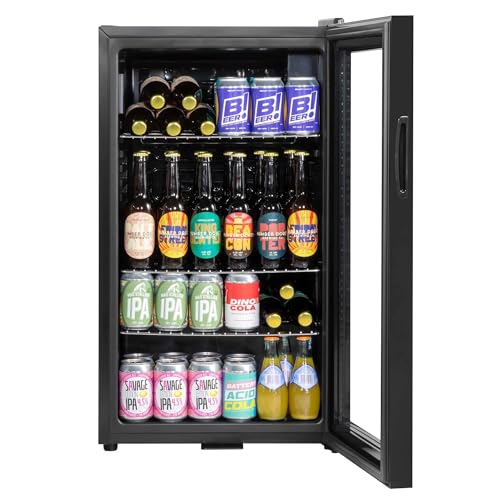 Baridi 85L Under Counter Beverage Cooler - Black
