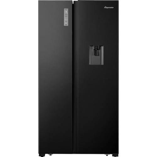 Fridgemaster MS91521FFB Black American Fridge Freezer