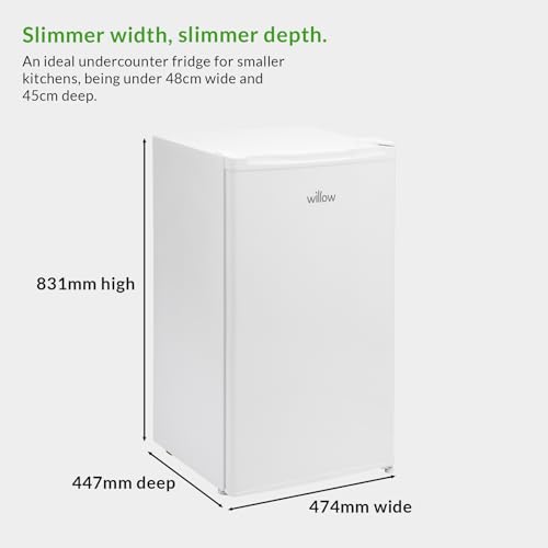 Willow W48UFIW Under Counter Larder Fridge - White