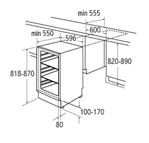 CDA FW224 60 cm Integrated Under-Counter Fridge