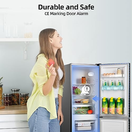 CHiQ 157L Black 70/30 Fridge Freezer, Low Frost