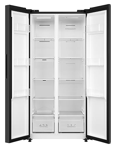 Cookology 460L Black American Side-by-Side Fridge Freezer