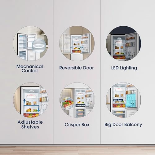 Fridgemaster 50cm 60/40 Fridge Freezer with Crisper