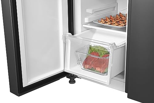 Cookology 460L Black American Side-by-Side Fridge Freezer
