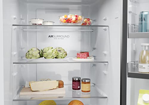 Haier 341L Silver Freestanding Fridge Freezer