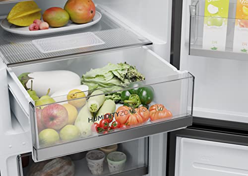 Haier 341L Silver Freestanding Fridge Freezer