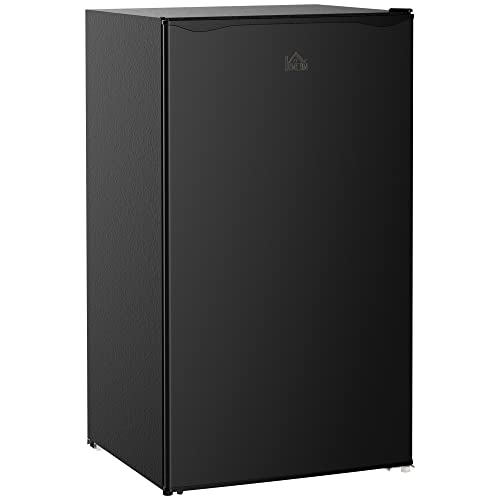 HOMCOM 91L Freestanding Under Counter Fridge Freezer Black