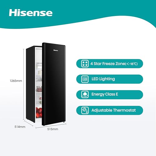 Hisense Retro 52cm Freestanding Fridge - Black