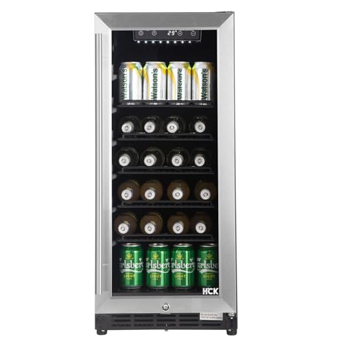 HCK 90L Glass Door Under-Counter Fridge