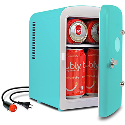 Koolatron 6-Can Retro Mini Fridge in Green