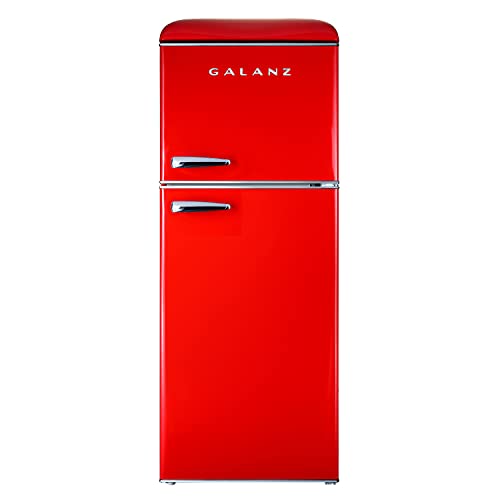 Galanz Dual Door Mini Fridge with True Freezer