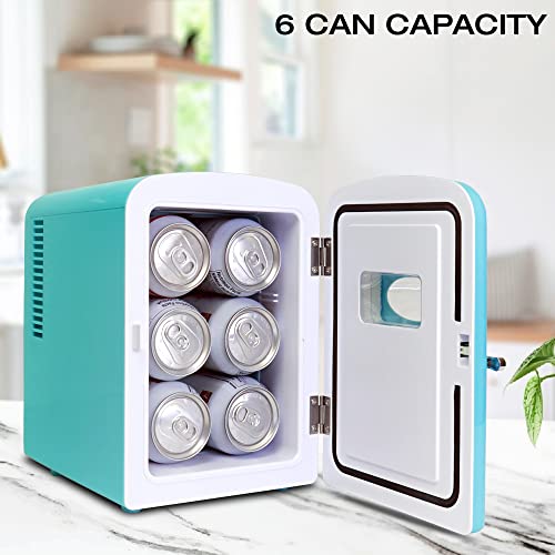 Koolatron 6-Can Retro Mini Fridge in Green