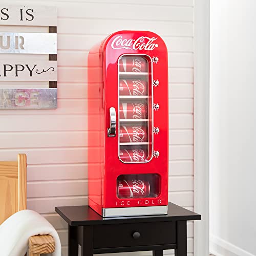 Coca-Cola Retro Mini Fridge 5L Red Display Window