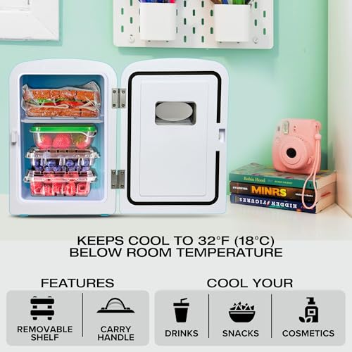 Koolatron 6-Can Retro Mini Fridge in Green