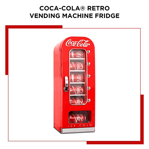 Coca-Cola Retro Mini Fridge 5L Red Display Window