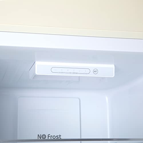 Cream Retro Fridge Freezer with 250L Capacity
