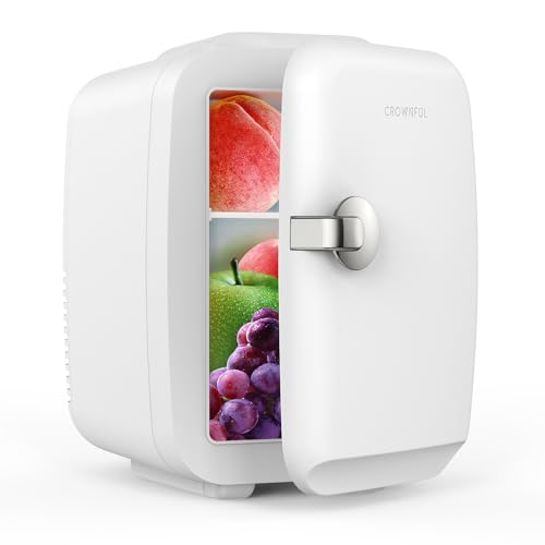 CROWNFUL Pink 4L Mini Portable Cooler/Warmer