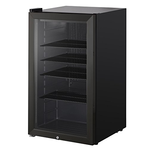 TUKNON Cookology CBC98BK Glass Door Drinks Fridge
