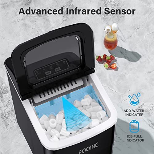 Home Ice Maker with Self-Cleaning Function & Low Noise