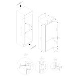 SIA RFI104 260L Integrated 70/30 Fridge