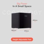Cookology Black Table Top Mini Freezer 32L