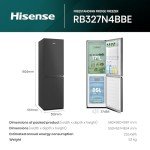 Hisense 50/50 Frost Free Black Fridge Freezer