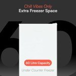 Cookology 60L Undercounter Freezer with Reversible Door