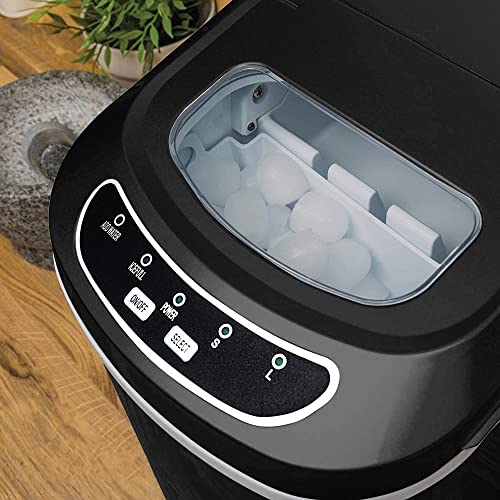 Compact Ice Maker with 2.2L Tank & Scoop