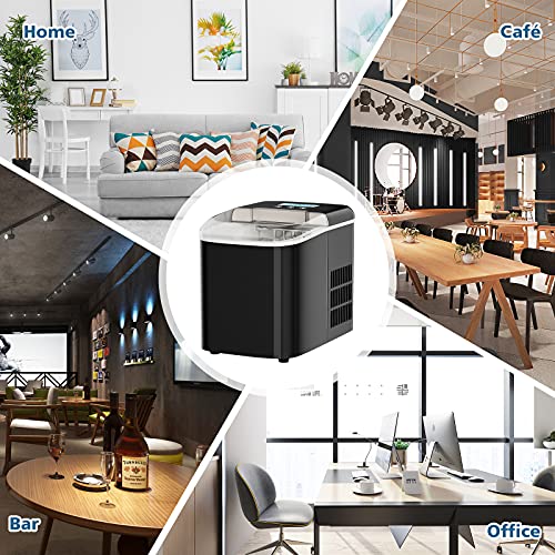 TANGZON Portable Ice Maker, 9 Cubes in 7 Mins