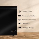 SIA CHF100BL Black 80L Chest Freezer
