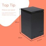 SIA CHF100BL Black 80L Chest Freezer