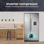 Hisense 578L Black Side-by-Side Fridge Freezer