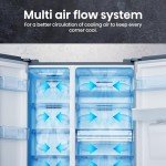Hisense 578L Black Side-by-Side Fridge Freezer
