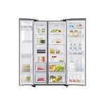 Silver 635L American Style Fridge Freezer