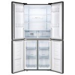 Fridgemaster 4-Door No Frost Fridge Freezer, Black