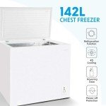 Baridi 142L Chest Freezer with Adjustable Thermostat
